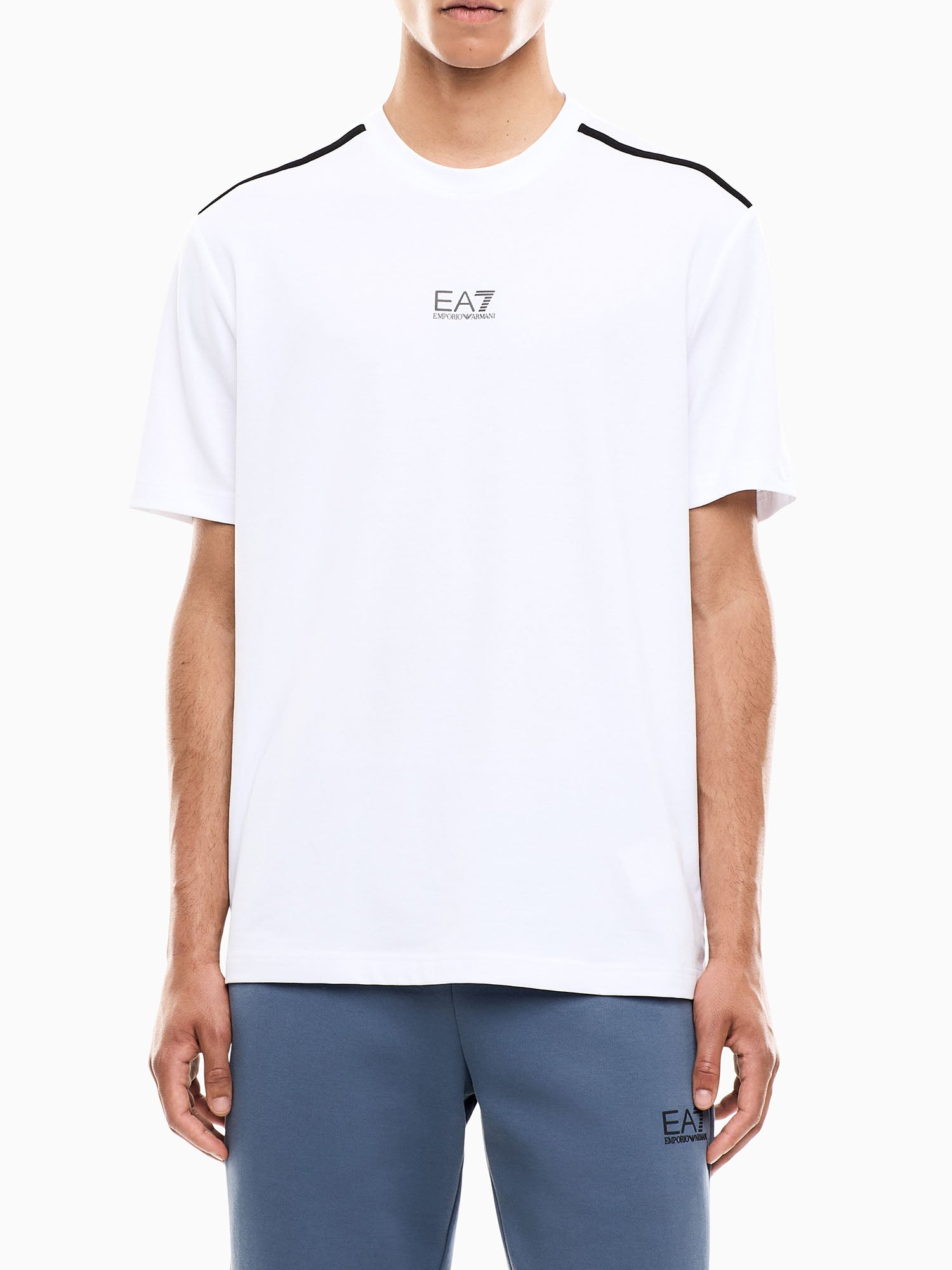 T-shirt uomo bianca EA7 Emporio Armani Natural Ventus7
